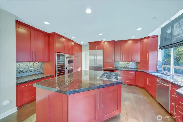 Gorgeous cabinetry with granite countertops