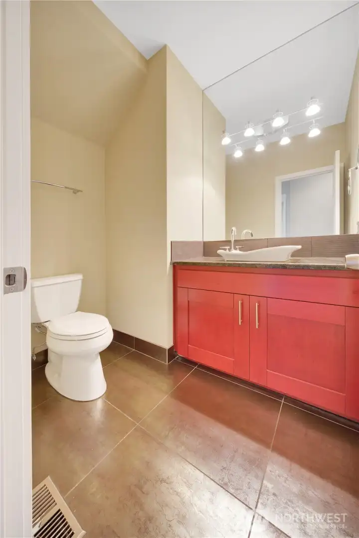 Powder room on the main floor
