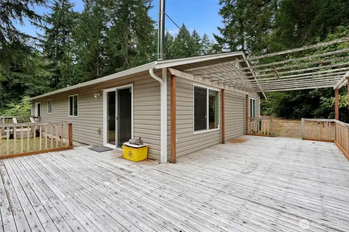 Huge Entertainment style deck.