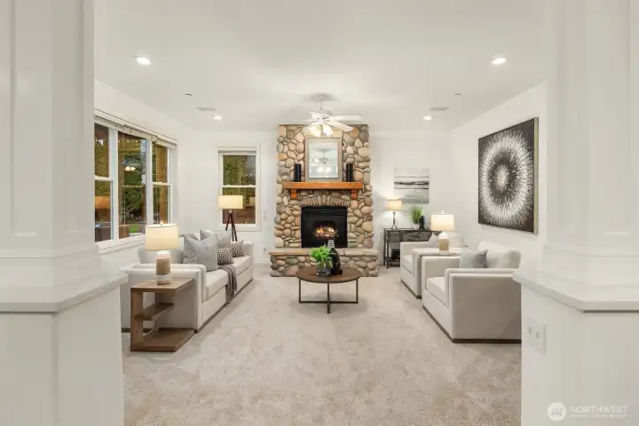 The family room is the perfect place for relaxing.