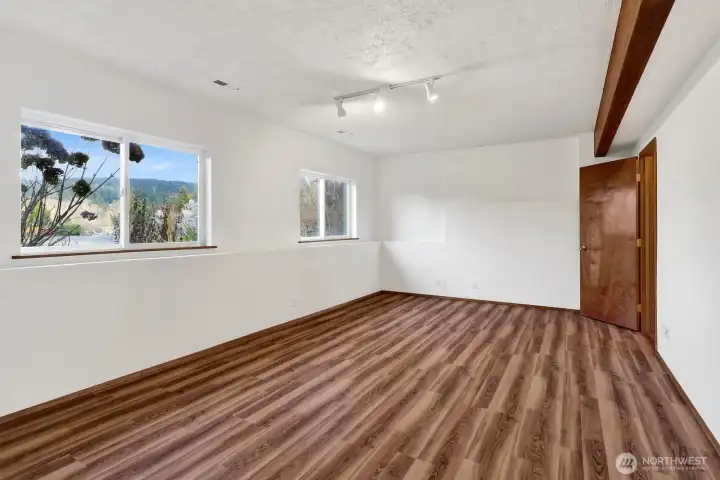 Lower living room or make it a bedroom