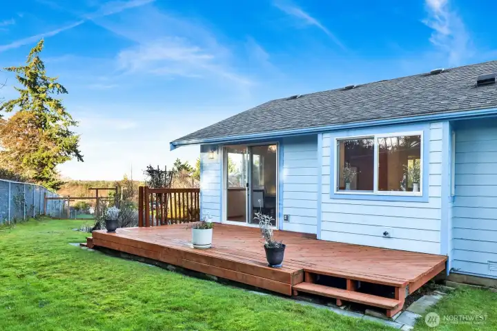 view of Mountain from back yard
