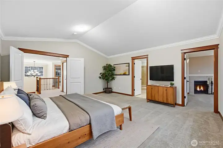 Master bedroom with retreat