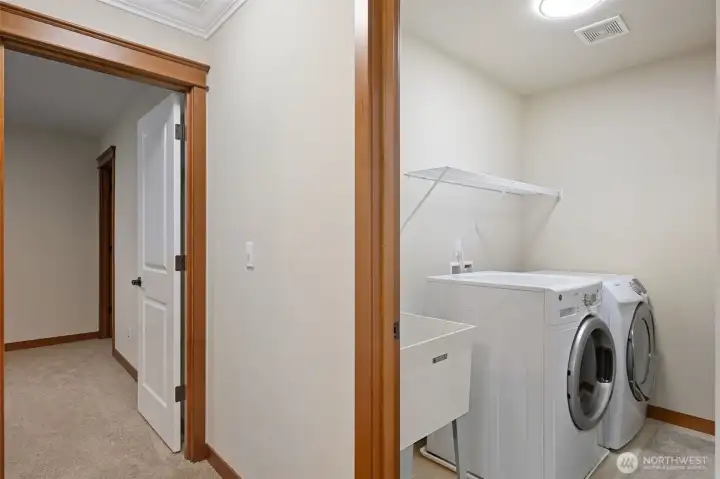 upstairs utility room