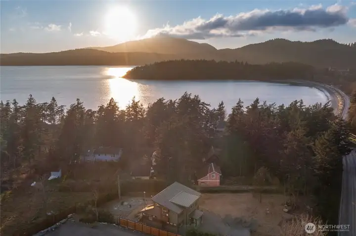 West facing view to Madrona Point and Turtleback mountain