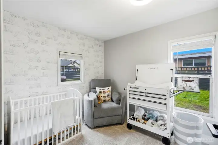 Bedroom 2 with cozy closet and two windows