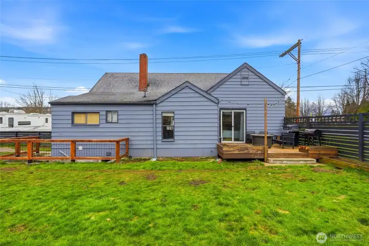 Stylish and safe fence added for the basement straircase