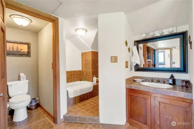 Second floor primary suite bathroom