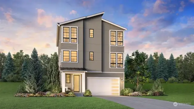 The Alabaster Contemporary by Toll Brothers - Artist rendering