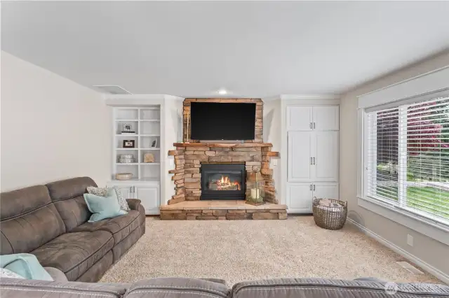 Oversized Low E double pane windows feature the peaceful view