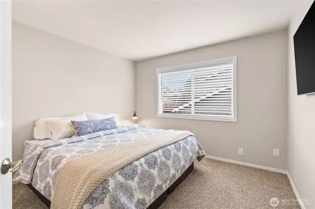 Second bedroom is well sized