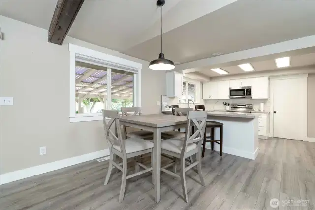Dining area off kitchen