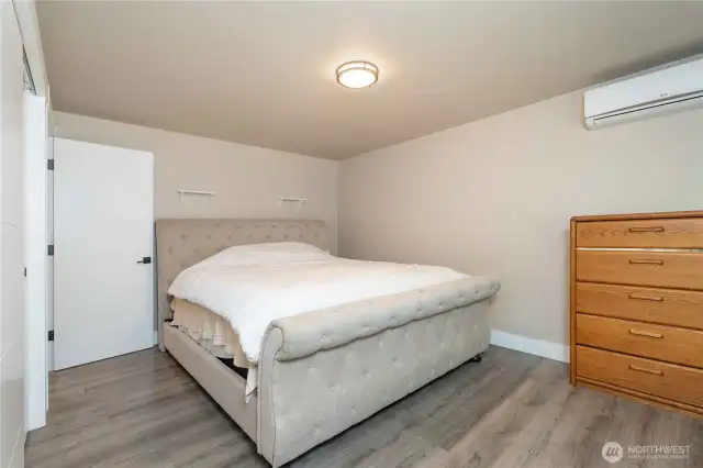 Primary Bedroom with Mini-Split for year round comfort!
