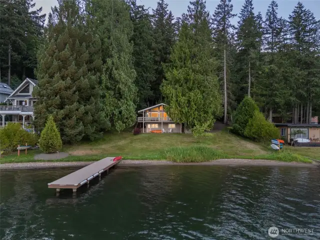Pristine waterfront.