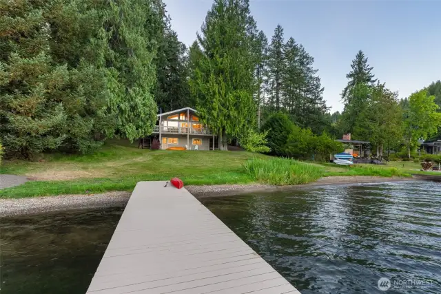 Large private dock .