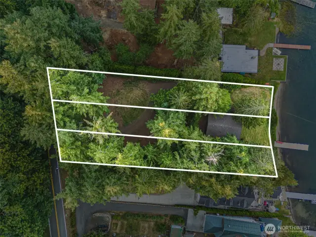 3 parcels on Summit Lake =145ft of waterfront.