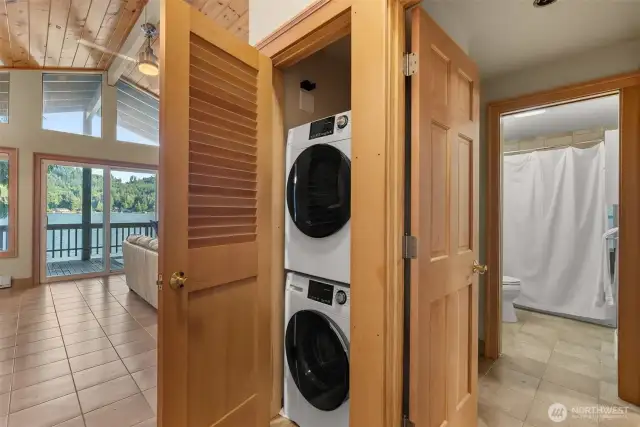 Washer and dryer.