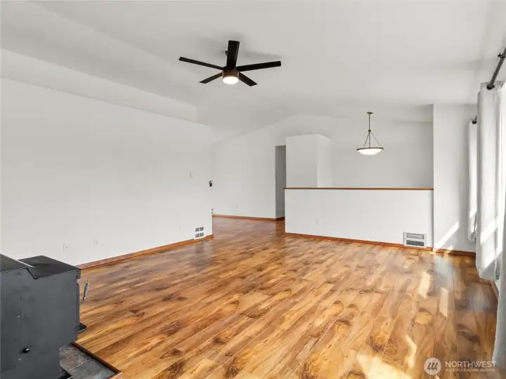 Bright and airy upstairs
