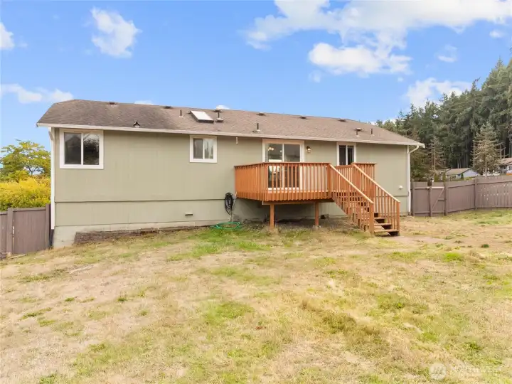 Large backyard!