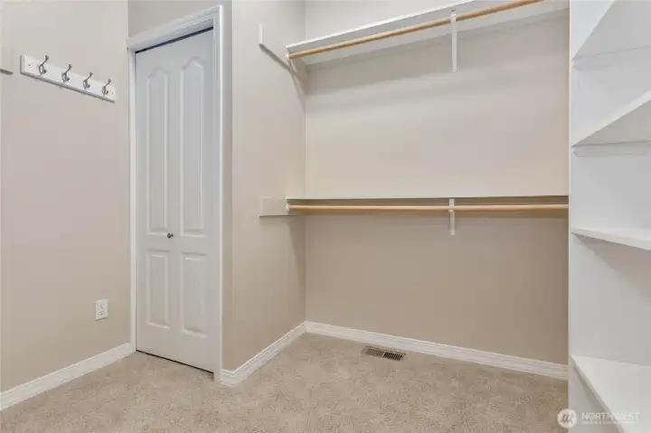 Primary closet