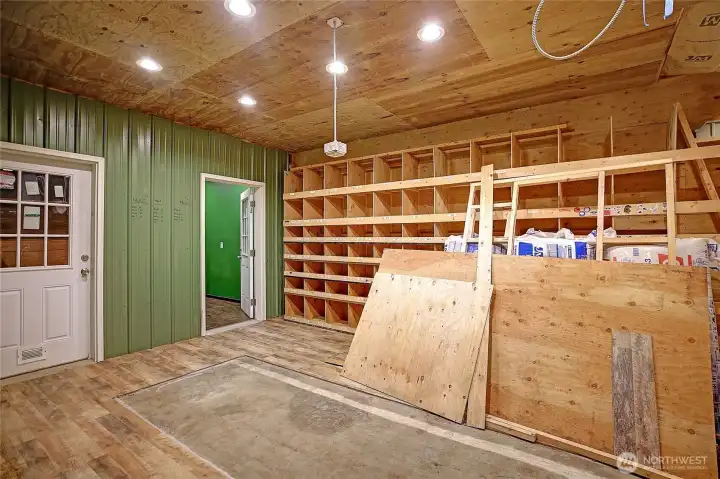 Entry to Your Own Indoor Shooting Range (left)and Storage(right)~