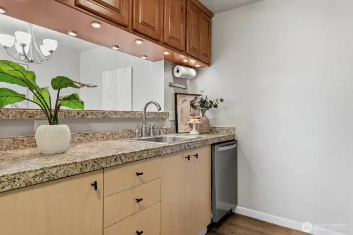 Kitchen looking towards the dining room