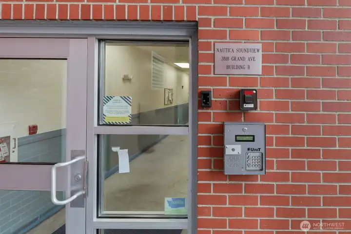 Secure access to building