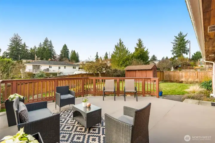 Deck off the kitchen