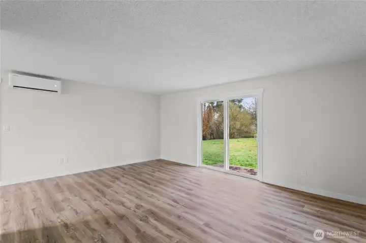 The home features a highly efficient mini-split heat pump- pictured here, and efficient lighting as well!