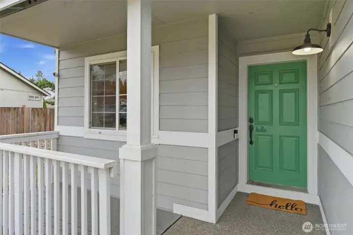 Covered front entrance