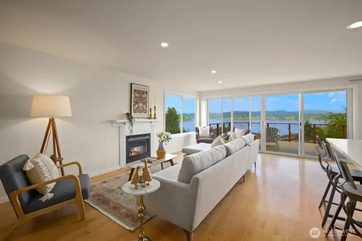 Beautiful hardwoods throughout the main floor.