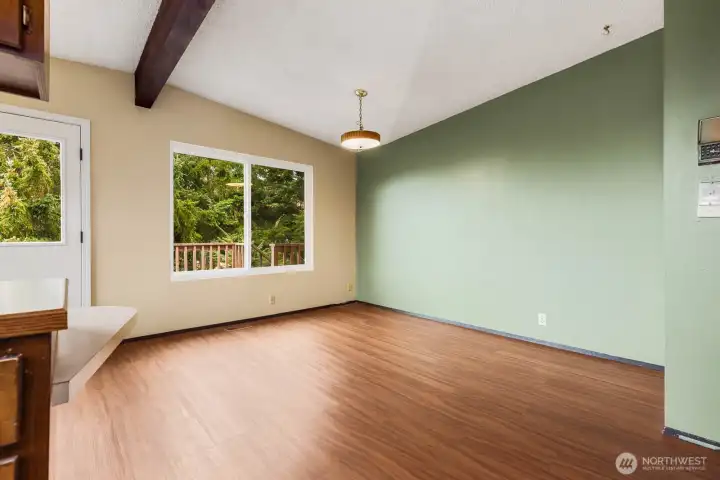 More space in this room - so many options here.  Xtra large kitchen?  Additional eating space?