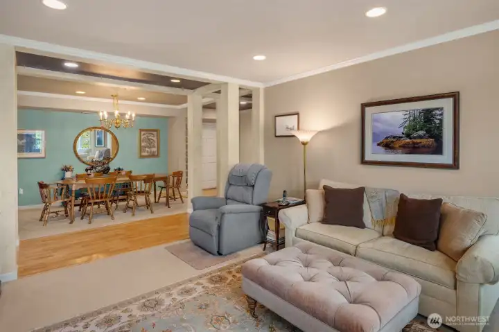From Living Area to Dining and Entry