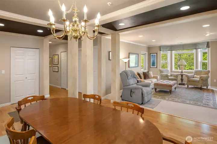 From the Dining Area, to Foyer and Living Area