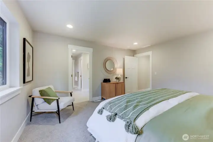Primary Bedroom photos of completed 2368 on Lot 8
