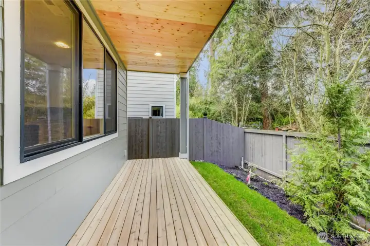 Covered Deck photos of completed 2368 on Lot 8