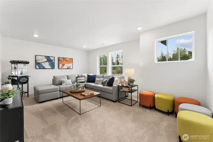 Bonus room for the perfect game room, movie room etc. Bonus room for the perfect game room, movie room etc.