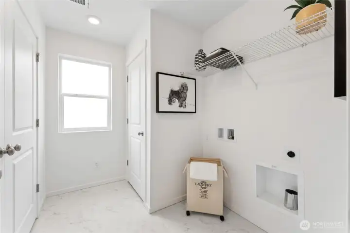 Laundry room upstairs to make laundry days easier. Laundry room upstairs to make laundry days easier.