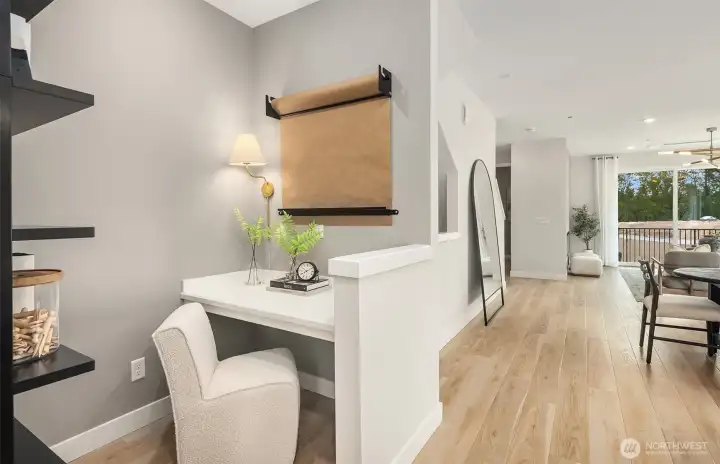 Nook conveniently located off of kitchen Nook conveniently located off of kitchen