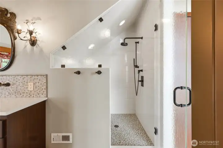 Large custom design shower