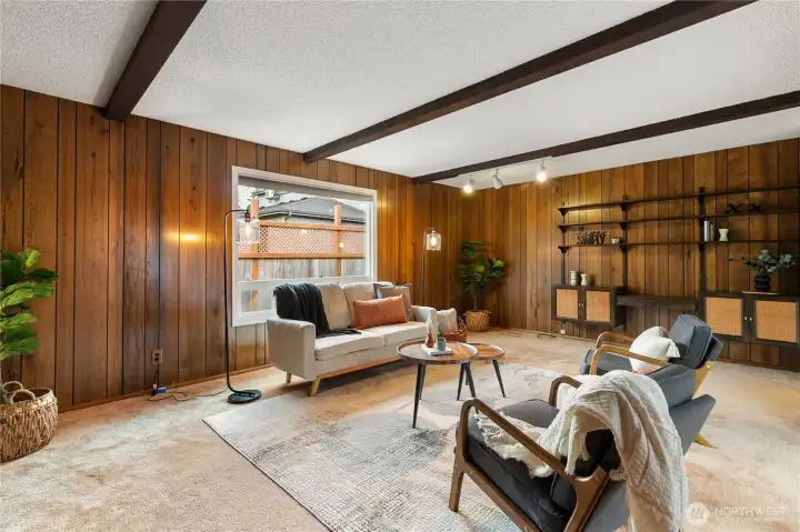 The beautiful paneling is a showstopper here!