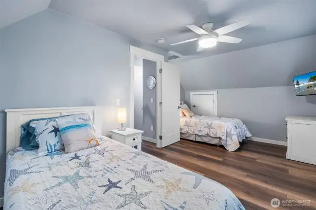 Another view of the upper guest bedroom.