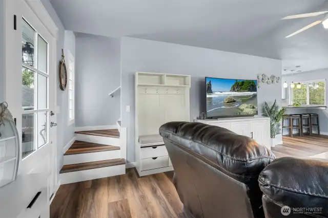Come on in! Hard surface flooring throughout. No carpet!
