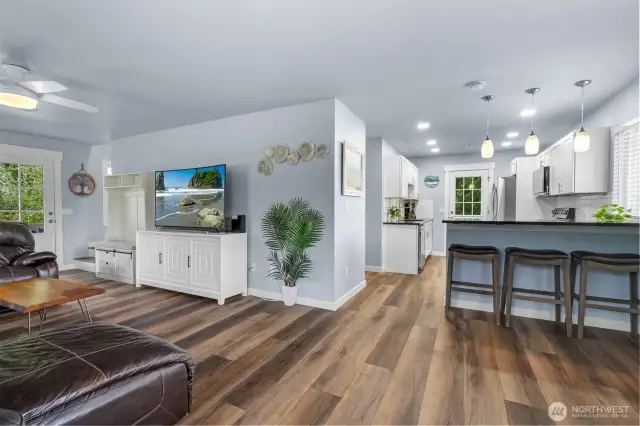 Freshly remodeled - it is pretty much ALL NEW! Freshly painted with new flooring and trim. Light fixtures and ceiling fans.