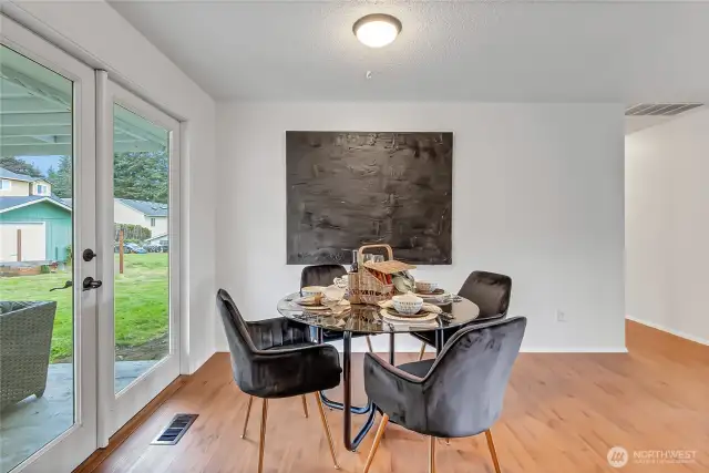 Dining Room w/ French Doors