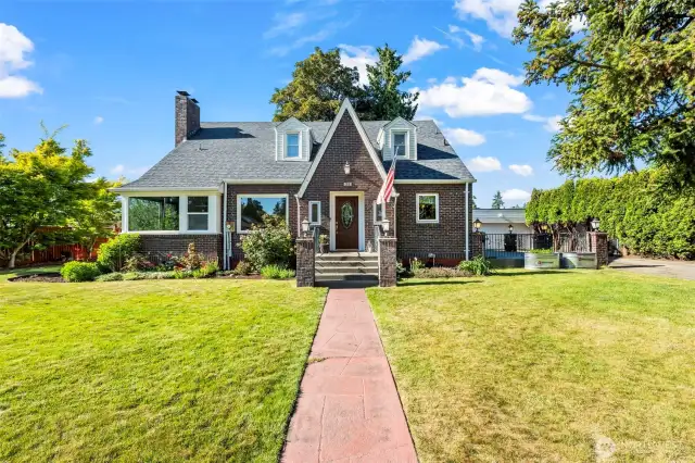 Charming clinker brick Tudor just one block from PLU.