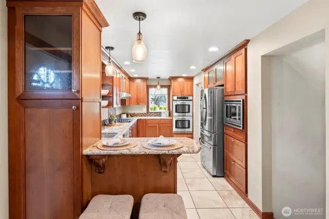 Enjoy everyday meals in the inviting eat-in kitchen.