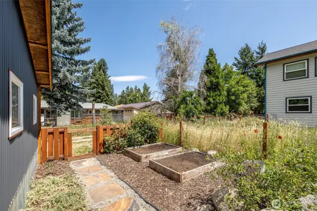 Raised Organic Flower Beds