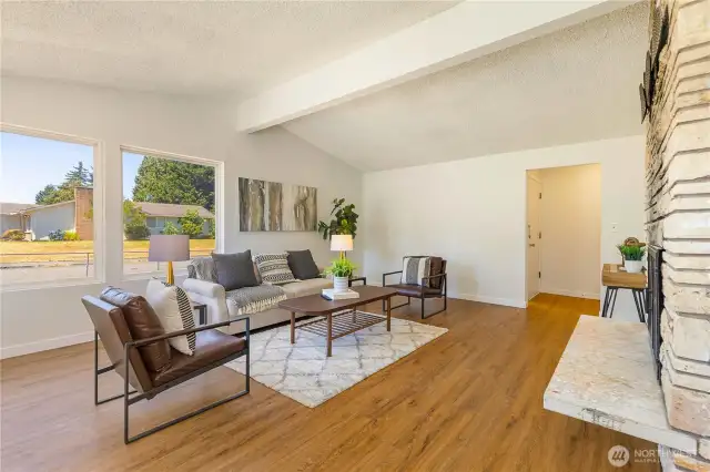 Formal Living Room with a lot of lights