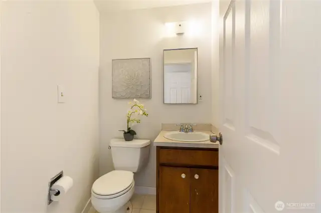 Half bathroom next Kitchen Kitchen